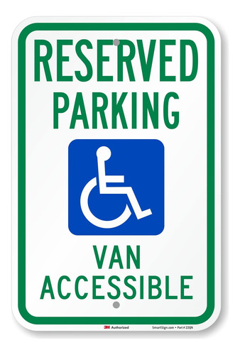 Cartel Metálico De Estacionamiento Discapacitados  Est...