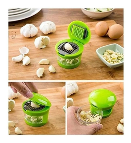 Cortador Manual De Ajo Y Jengibre Ralla Pica Práctico