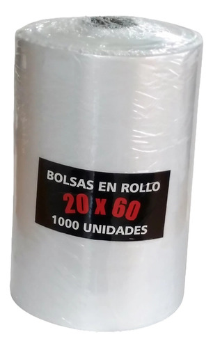 Bolsas Rollo Para Comercio 20x60 Pan - 1000 Unidades