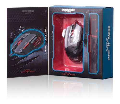 Mouse Gamer 7 Botones Micronics Lumiere - Mic M811p