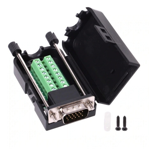 D-sub Db15 Vga Enchufe Macho Tipo Tornillo Diy Conector