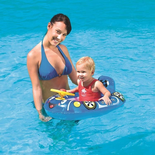 Bestway Auto Inflable Bote C/ Volante 71x56 Cm 34045 Bigshop