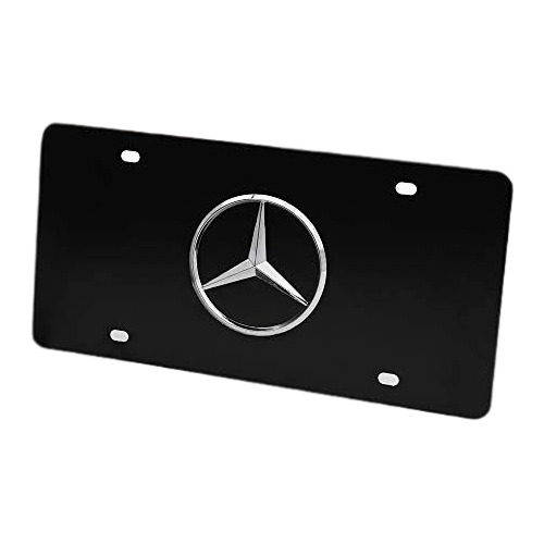 Placa Mercedes Benz Clásica Lujo Con Emblema By Amazon 
