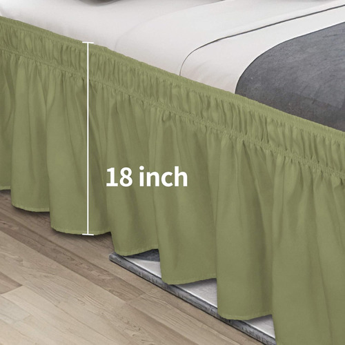 Faldón Para Cama Queen O King Size, 18 Pulgadas An