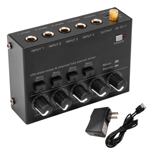 Nuevo Mixer Estéreo De Ultra Baixo Ruído, 4 Canais E 4