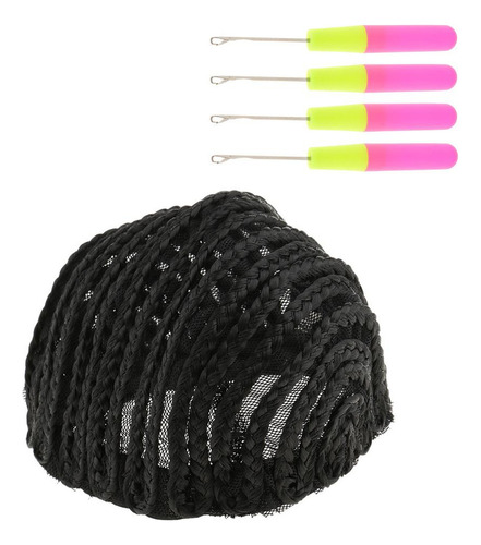 Ajustable Cornrow Peluca Cap Para Pelucas + 4pcs De De