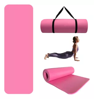 Tapete Yoga Pilates Fitness Antiderrapante Gym 10mm Espesor