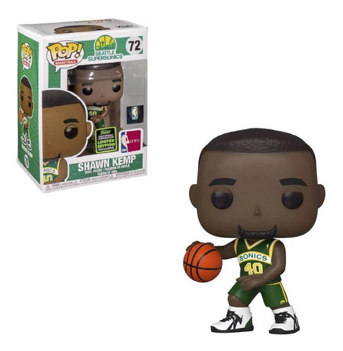 Shawn Kemp Funko Pop Nba Supersonics Exclusivo Eccc2020 Shar