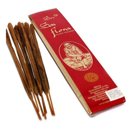 Incenso indiano Sri Sai Flora com 25 gramas de palitos