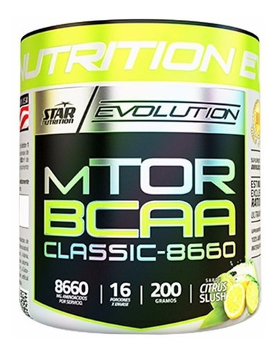 Aminocidos Bcaa Mtor Classic 200 Gr Star Nutrition