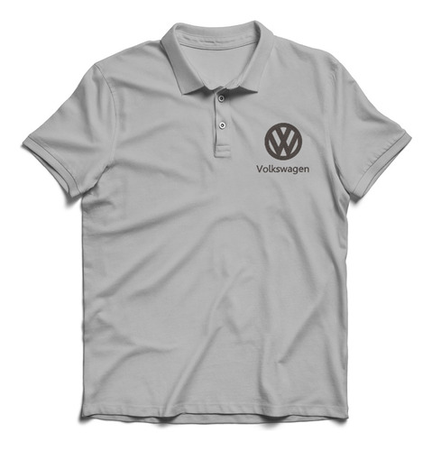 Remera Polo Regalo Hombre Caballero Bordada Logo Volkswagen