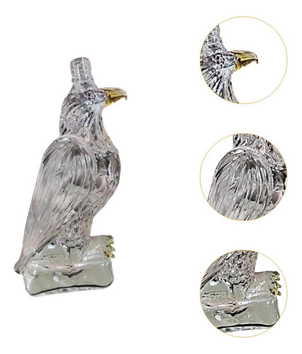 Whisky Eagle Bottle Glass Decanter Licor Botella Estatua De
