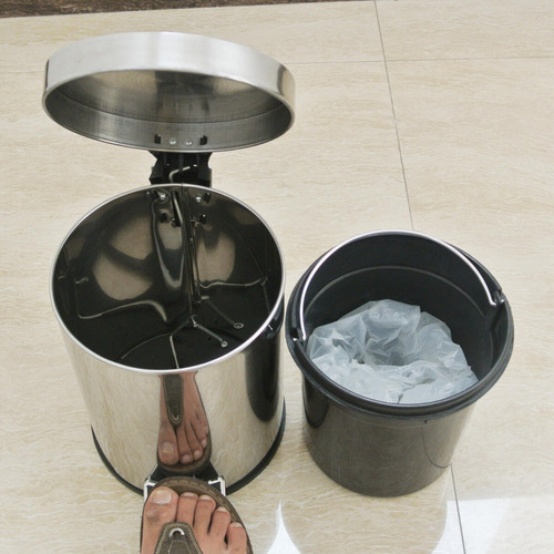 Bote De Basura De Acero Inoxidable 5 L