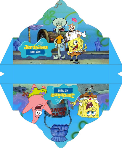 Bob Esponja Kit Imprimible Personalizados Cumpleaños