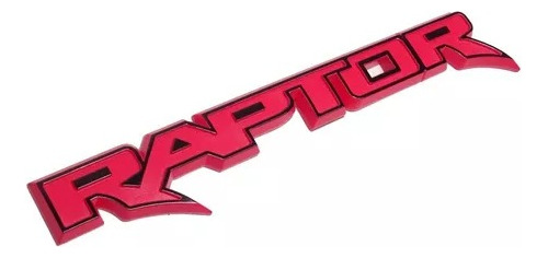 Logo Emblema Ford Ranger Raptor Rojo