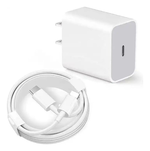 Kit Cargador Para iPhone X 11 12 13 14 Carga Rápida + Cable