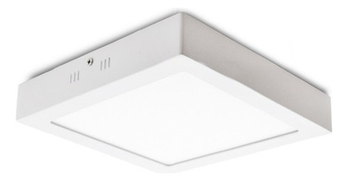 Panel Plafon Led 18w Luz Dia Cuadrado Exterior