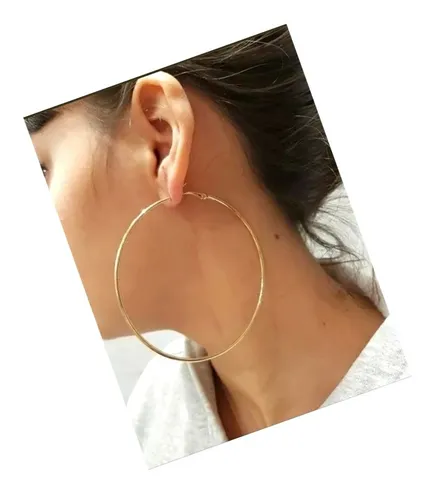 Argollas grandes de acero new arrivals