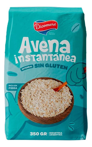 Harina De Avena Intantanea Sin Gluten 350g Dicomere