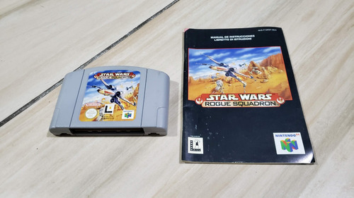 Star Wars Rogue Squadon Europeu + Manual Do Nintendo 64. B5 (Usado)