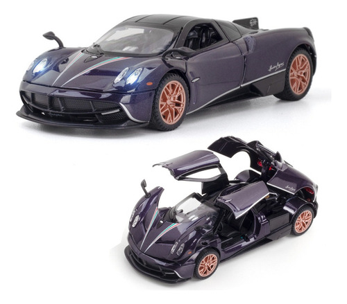 . Pagani Huayra Miniatura Metal Coche Con Luces Y Sonido .