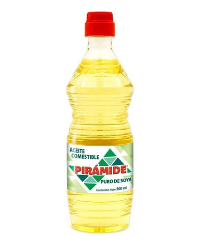 Aceite Pirámide Puro De Soya 1 Botella De 500 Ml