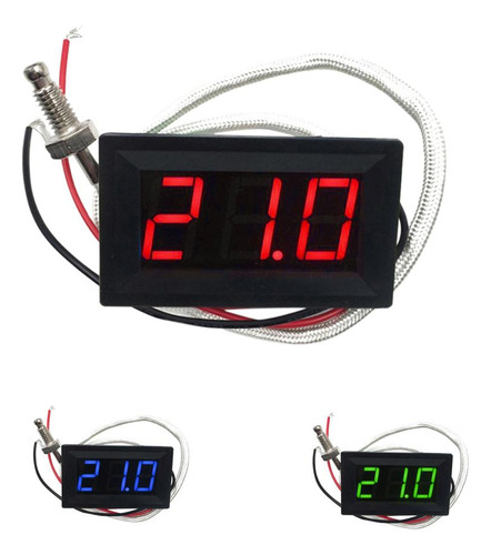 Medidor Termómetro De Temperatura Led Digital Rojo