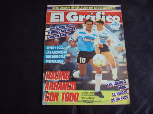 Revista El Grafico # 3597 - Tapa Racing ( Ruben Paz )