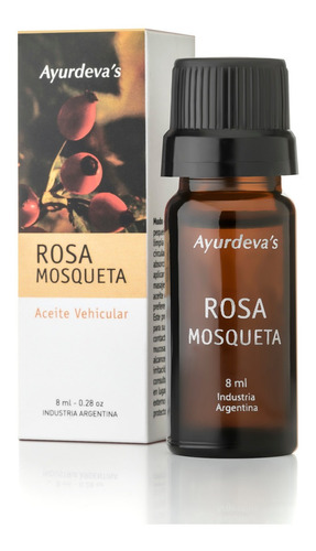 Aceite Rosa Mosqueta Ayurdeva's 100% Puro Prensado En Frío Tipo de piel Normal