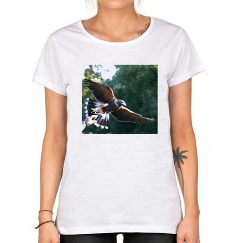 Remera De Mujer Aguila Libertad Aves Pajaros Alas Plumas M10