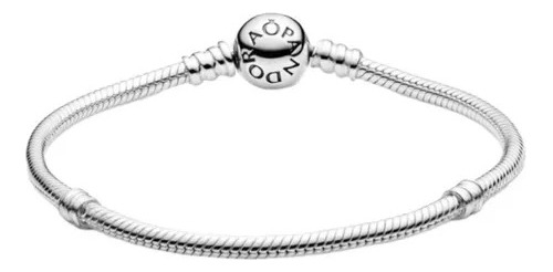 Pulsera Pandora Moments Corazón Brillante S925 Color Plata Largo 18 Cm