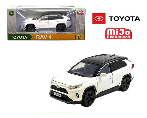 Toyota Rav 4 Hybrid Xse Doble Tono 1/24 Blanca O Gris Rav4 Color Blanco