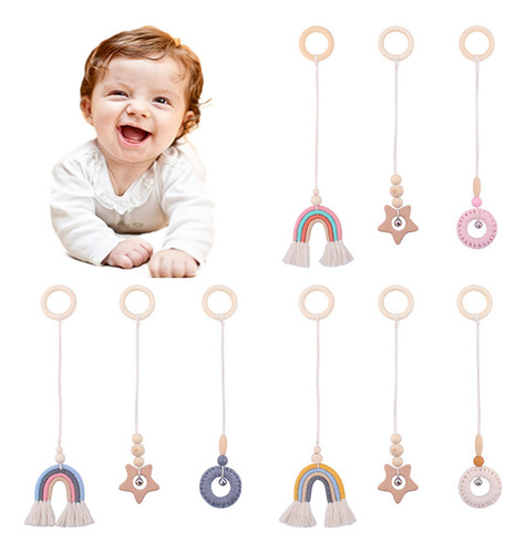 (y) Brinquedos De Ginástica Para Bebês De Madeira, Atividade