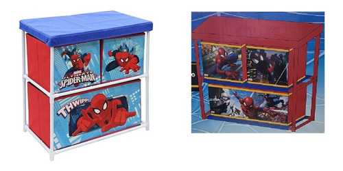 Caja Organizadora Plegable 3 Cajones Spiderman Marvell