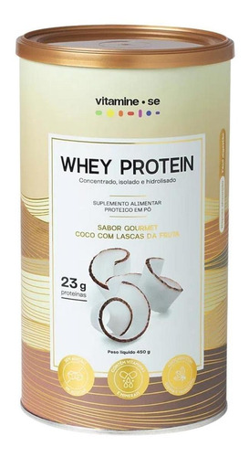 Whey Protein Gourmet - Coco Com Lascas Da Fruta 450g Em Pó