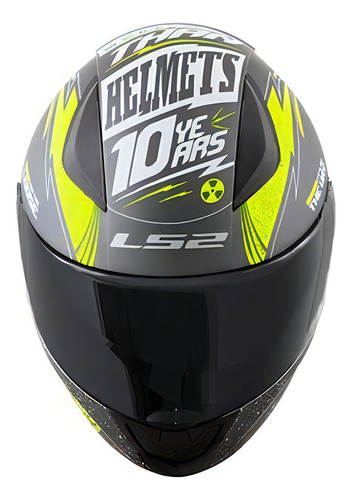 Capacete Ls2 Ff353 Rapid Thunder Cinza Amarelo Cor Cinza/Amarelo Tamanho do capacete XS/PP (53/54)