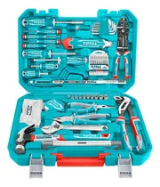 Comprar Kit Maleta Herramientas Manuales 168 Pcs Total Thkthp21686 Color Turquesa