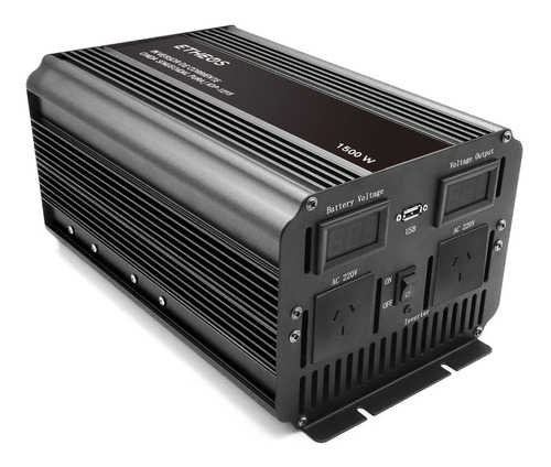 Etheos Iop-1215 12v A 220v 1500w Inversor Conversor Usb Onda Sinusoidal Pura