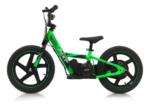 Bicicleta Elétrica Mxf Aro12 - Equilíbrio Infantil E-bike Cor Verde