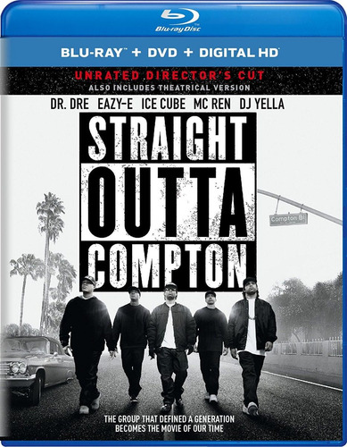 Blu-ray + Dvd Straight Outta Compton / Letras Explicitas