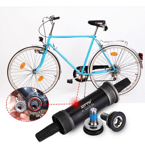 Imagen 3 de 9 de Bicicleta Cuadrada Cónica Roscada Pedalier Bsa Para Fat S