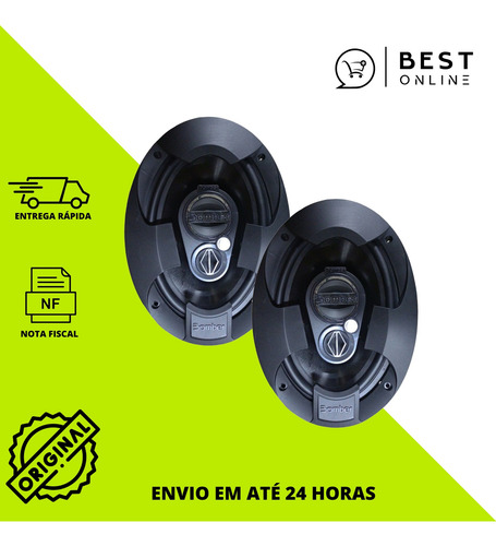 Par Alto Falante Bomber Bbr Top 6x9 Polegadas 200w Rms 4 Ohm