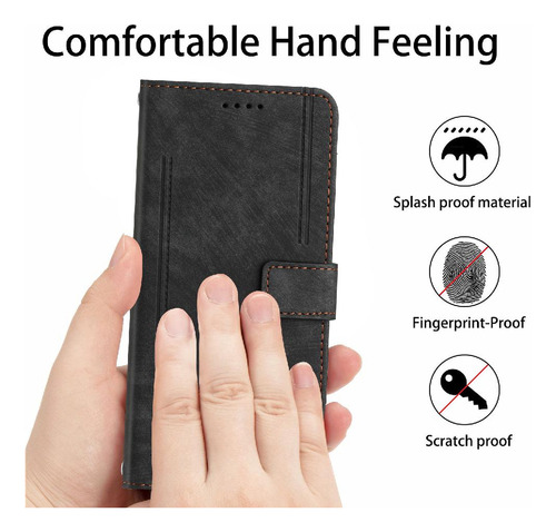 Funda Para Motorola Moto Edge 50 Fusion 5g Pu Cuero Lateral