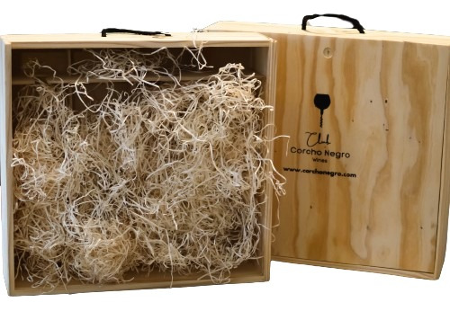 Vino Mil Vientos Malbec 750cl Copa Caja De Madera Regalo