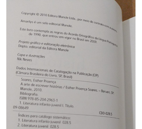 A Arte De Escrever Histórias 1ª Ed. Soares