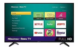 Hisense Smart Tv Led Roku De 40 Pulgadas Serie H4 Con Compat