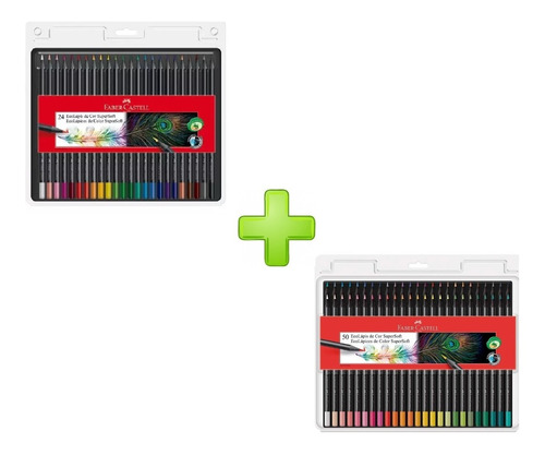 Combo Colores Faber Castell Supersoft 24u Y 50u