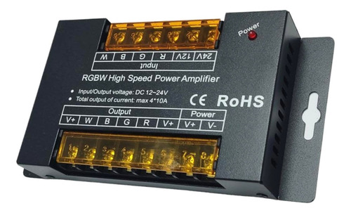 Amplificador De Alta Velocidad Rgb Dc 12v-24v 10a/ch
