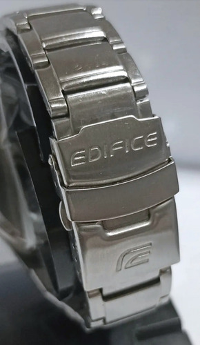 Reloj Casio Edifice Cronógrafo Efr-500 Wr 100m Plateado Plateado Blanco (Usado)