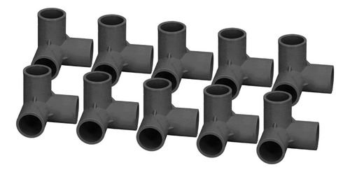 Accesorios De Pvc De 3 Vías 10pcs Codo De Montaje En T De Pl